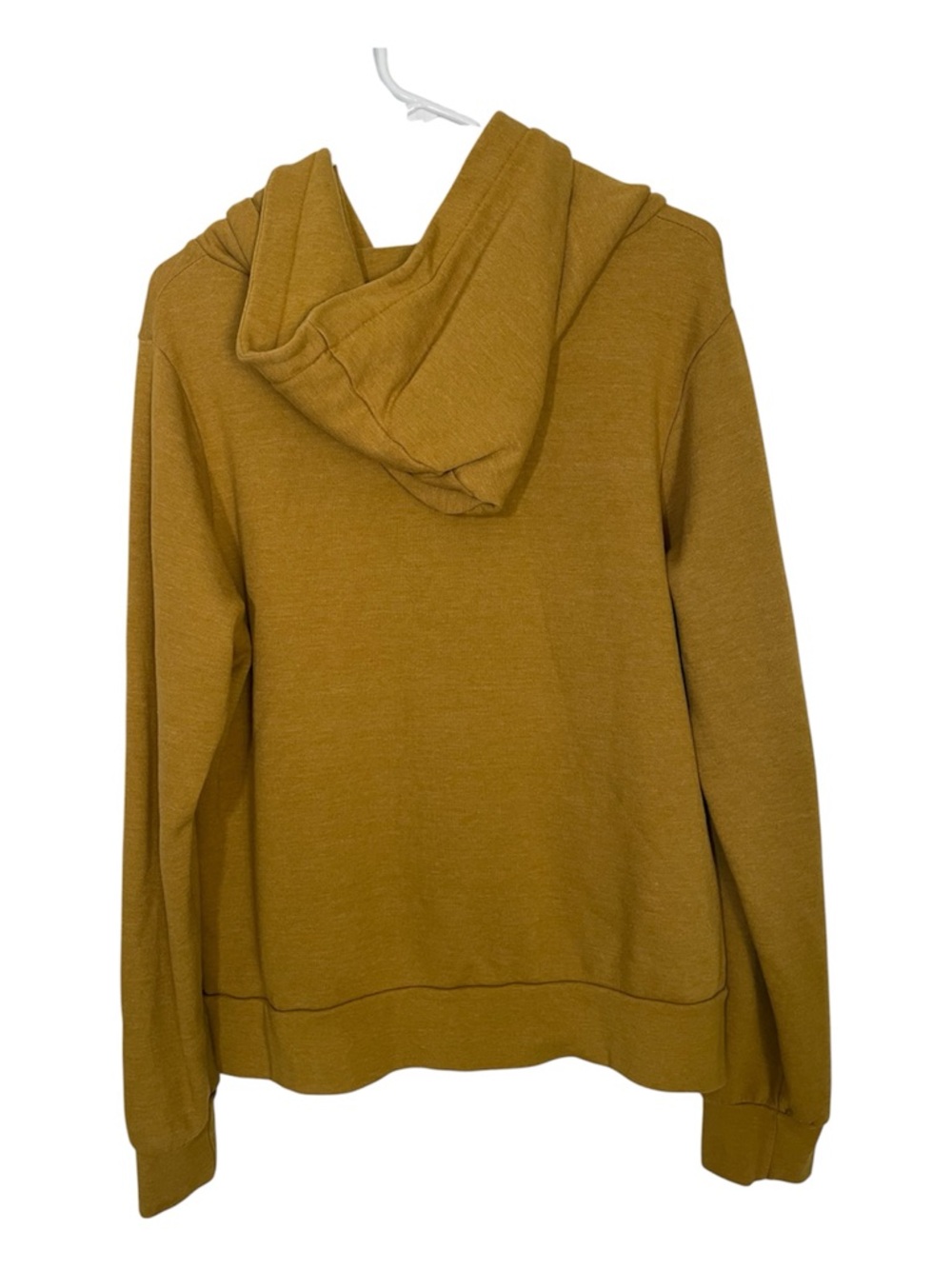 Aviator Nation 5 Striped Hoodie Sz L Mustard Yellow Full Zip Pockets Jacket - Picture 3 of 10
